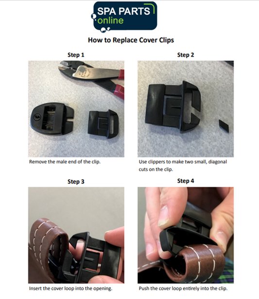 Spa Hardcover Lock clips (Set of 4 with No Straps)