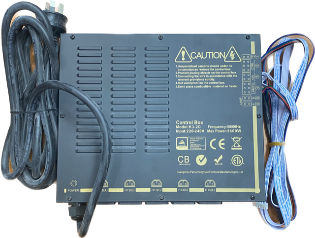 Control Box for IR Sauna New with LED Transformer