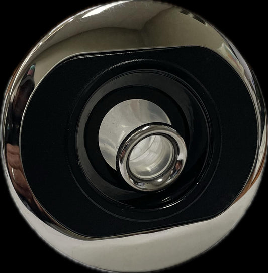 Jet Mini Hurricane Directional 3" Black, Chrome with Clear Body