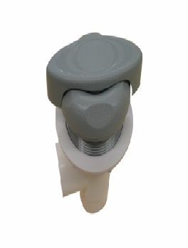 Valve 20mm On/Off Scallop Face Grey