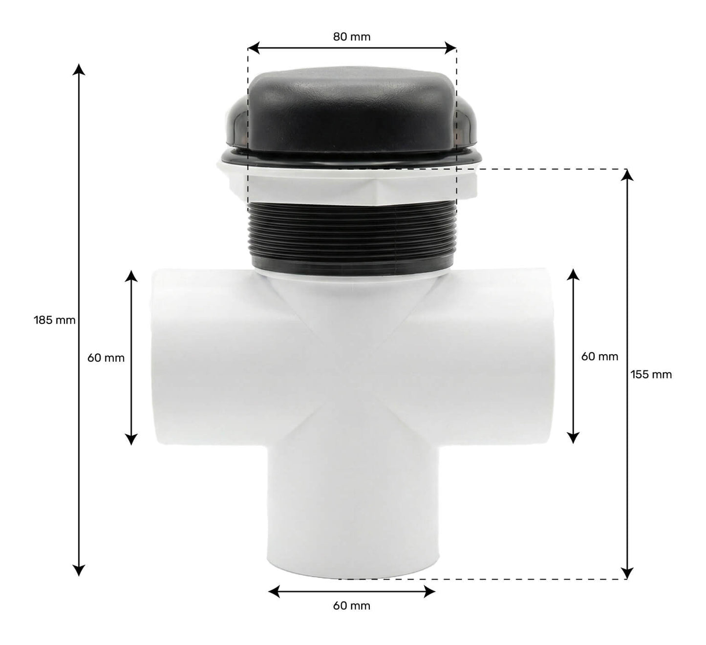 Balboa Diverter Valve 50mm 3 Way CL Cres 316SS