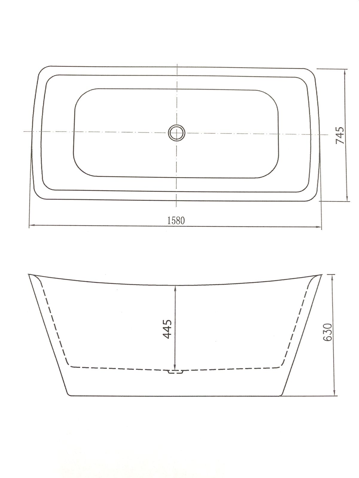 Lanark Bath Free Standing Dani White