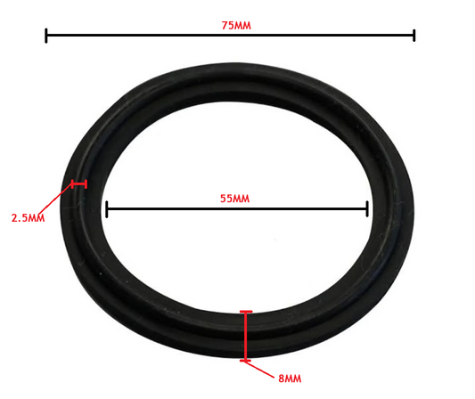 Gasket/O-Ring - Heater Barrel Union 50mm