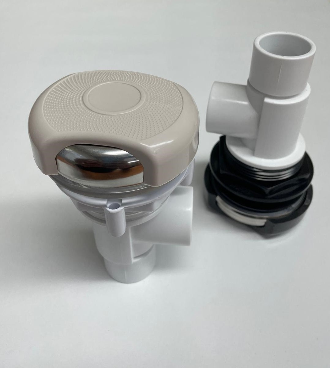 Waterfall On/Off Control Valve 2 ways 20mm Stone Grey