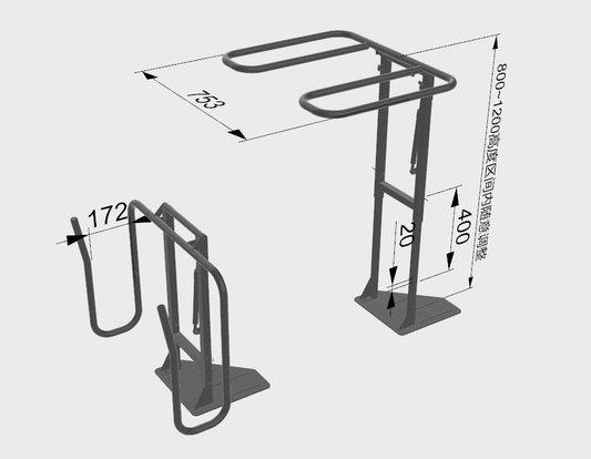 Spa Cover lifter Black - 2 piece Portable cover lifter