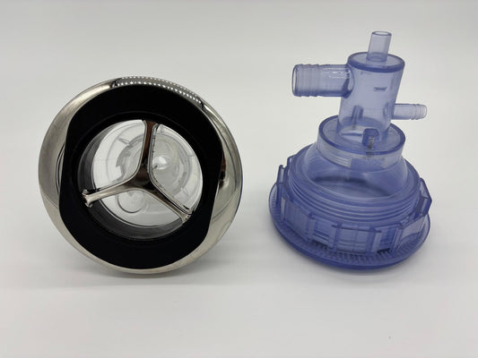 Spa Pulsating Jet 5" Complete with Body – Black & Chrome
