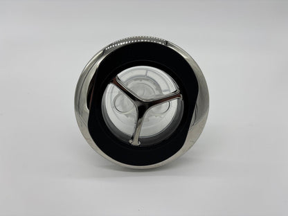 Spa Pulsating Jet 5" Complete with Body ƒ?? Black & Chrome