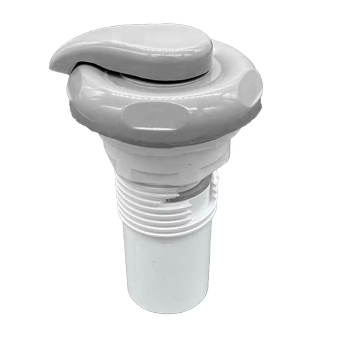 CMP 1″ (25mm) Air Control 25090‑009 with white body, grey scalloped cap and grey handle