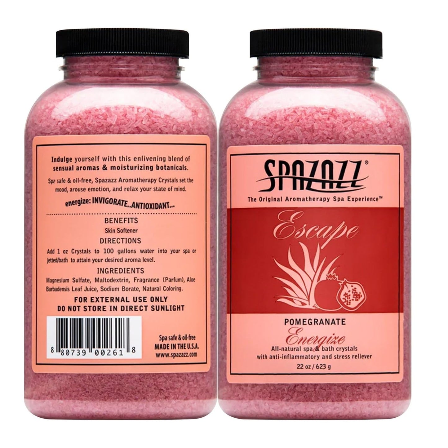 Escape Crystals Pomegranate "Energize" SPAZAZZ