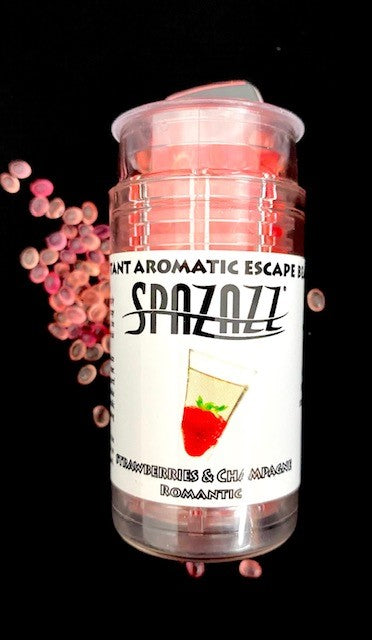 Aroma Beads 0.5 Oz Strawberries Champagne Romantic SPAZAZZ