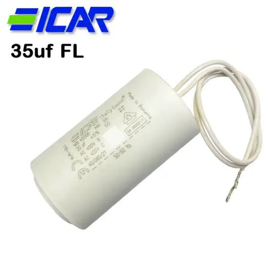 ICAR 35uf Capacitor, Fly Lead