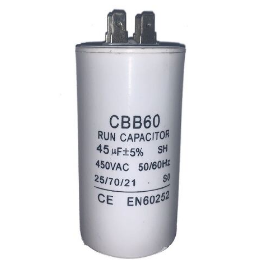 DUCATI 45uF Run Capacitor P0 DF 425/475V 50x92 (No stud)