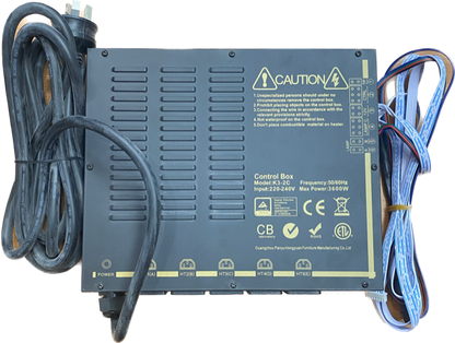 Control Box for IR Sauna New with LED Transformer - K3-2C