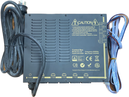 Control Box for IR Sauna New with LED Transformer - K3-2C