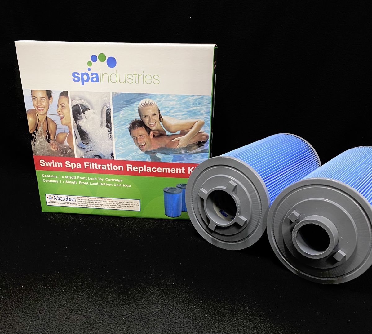 Filter Cartridge Swim Spa Suits V-Stream pre 2018 – set of 2 interlock