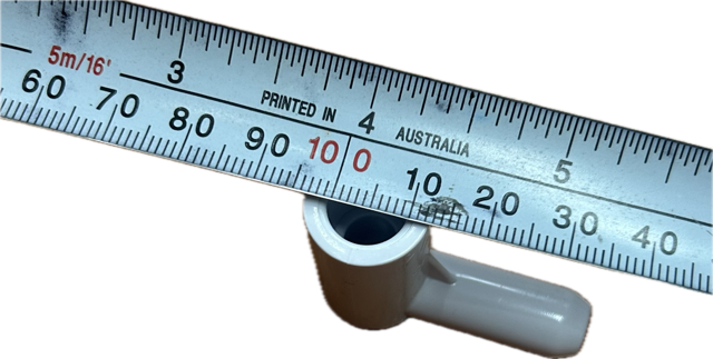 Air Injector Body Adaptor Elbow 3/8" Micro 90°