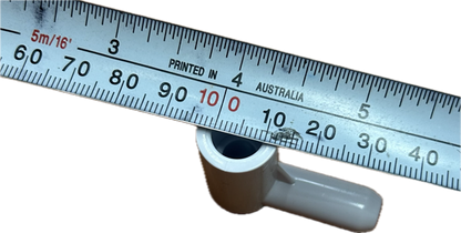 Air Injector Body Adaptor Elbow 3/8" Micro 90°