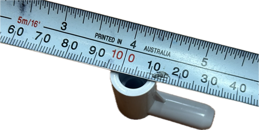 Air Injector Body Adaptor Elbow 3/8" Micro 90°