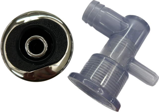 Jet Duo Directional Assembly Black SS Clear Body