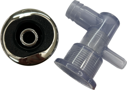 Jet Duo Directional Assembly Black SS Clear Body