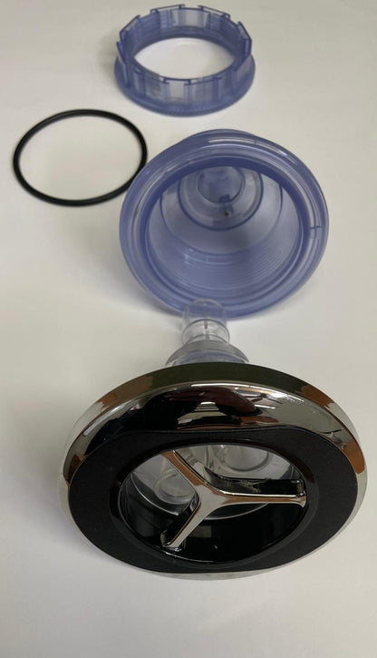 Jet Hurricane Pulsating Assembly Black SS Clear Body 5