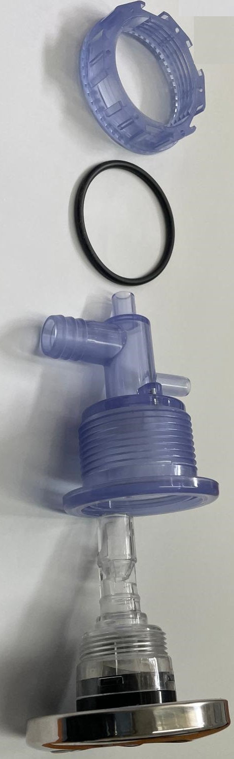 Jet Mini Hurricane Directional 3" Black, Chrome with Clear Body