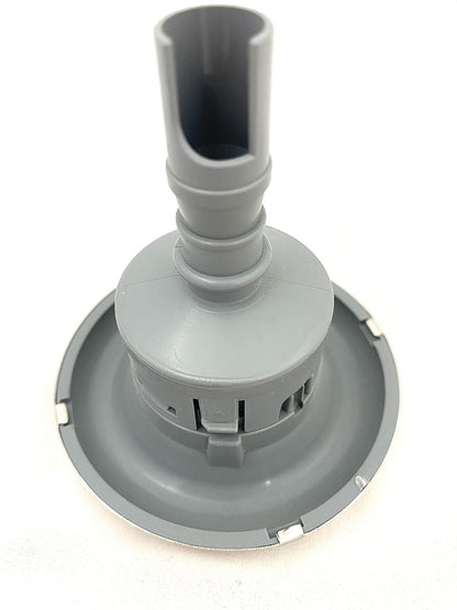 Jet Mini Hurricane Directional Grey with Stainless Steel - 75mm Face