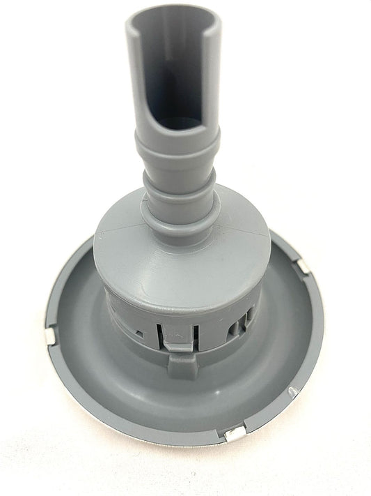 Jet Mini Hurricane Directional Grey with Stainless Steel - 75mm Face