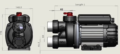 Pump ED6109 - TriFlo - 1.0HP - Sensa - Touch-HF