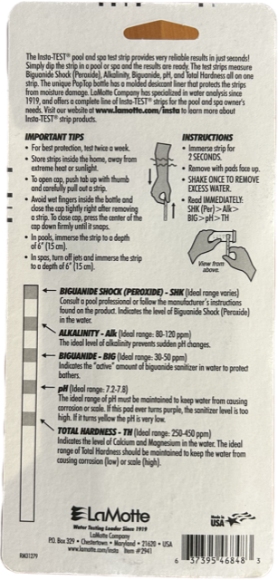 Spa Fresh Ultra PHMB Test Strips (25)