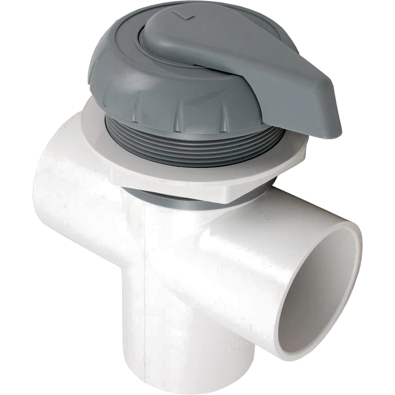 Balboa Water Diverter Valve 50mm/ 2"-3 Way Standard Grey top