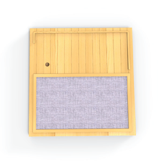 Complete Flooring base of Sauna IR83 Hemlock with Heater