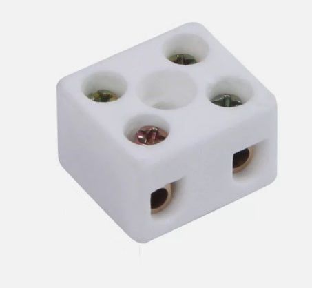 Ceramic Terminal Block 2 Way for Sauna Carbon Heater