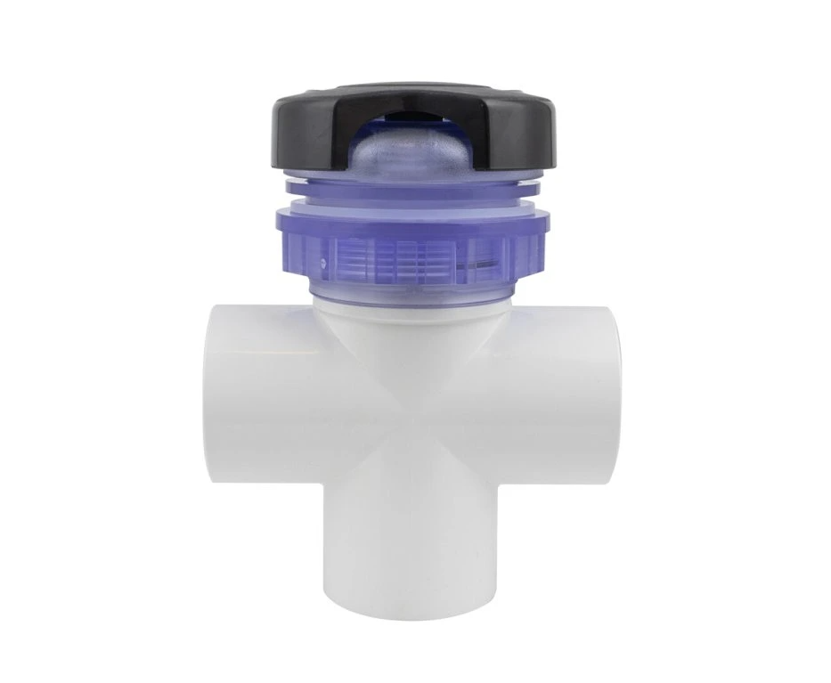 Spa LVS Diverter Valve 50mm 3 Way Black