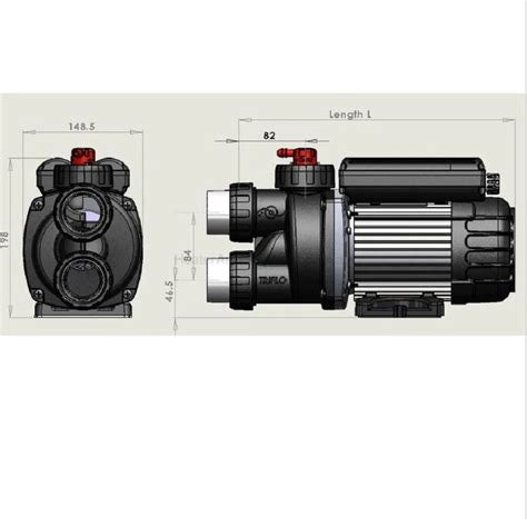 Edgetec TriFlo 1.0HP Auto Heat Spa Bath Pump -E6100