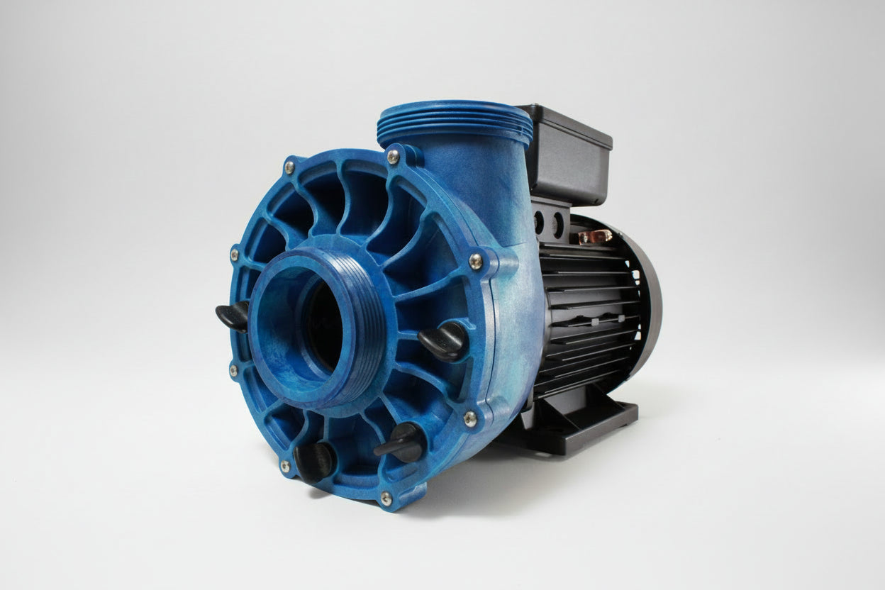 Gecko XP3 4.2HP singleƒ??speed 50Hz spa pump with 2.5ƒ??inch suction and amp plug lead
