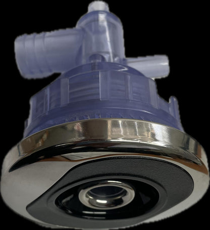 Jet Mini Hurricane Directional 3" Black, Chrome with Clear Body