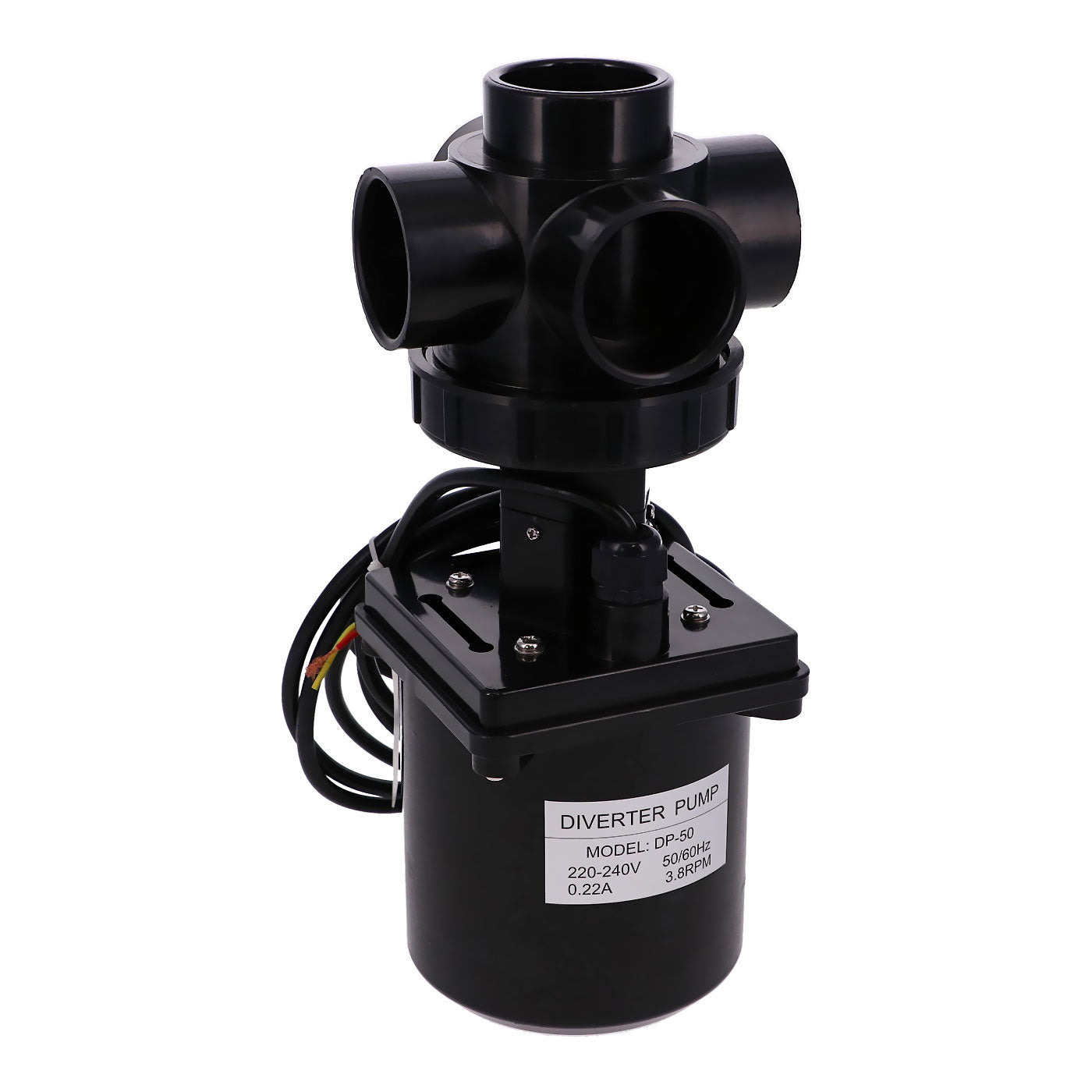 Motorized Diverter Valve DPƒ??50 for Passion Spas Felicity ƒ?? 5ƒ??port black valve with DPƒ??50 motor