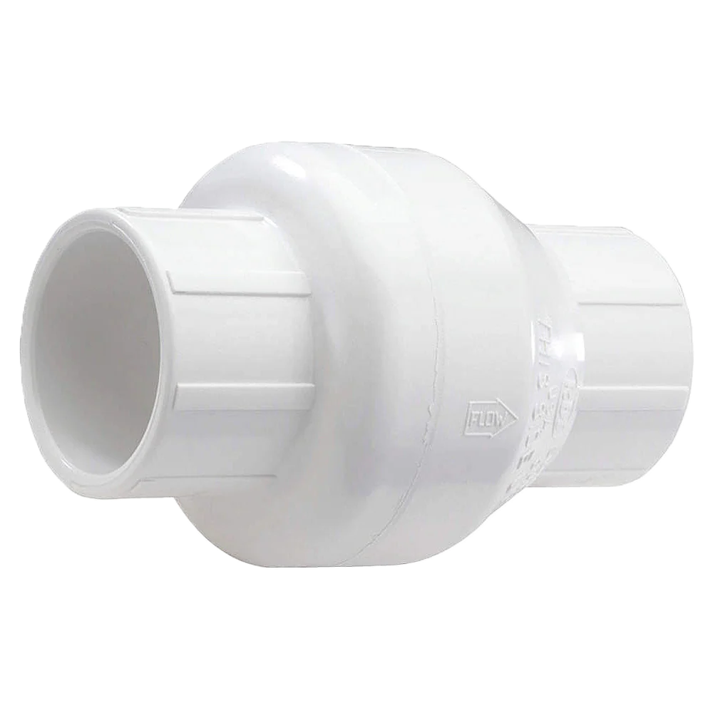 63mm PVC swing check valve non‑return valve for spa and pool plumbing systems