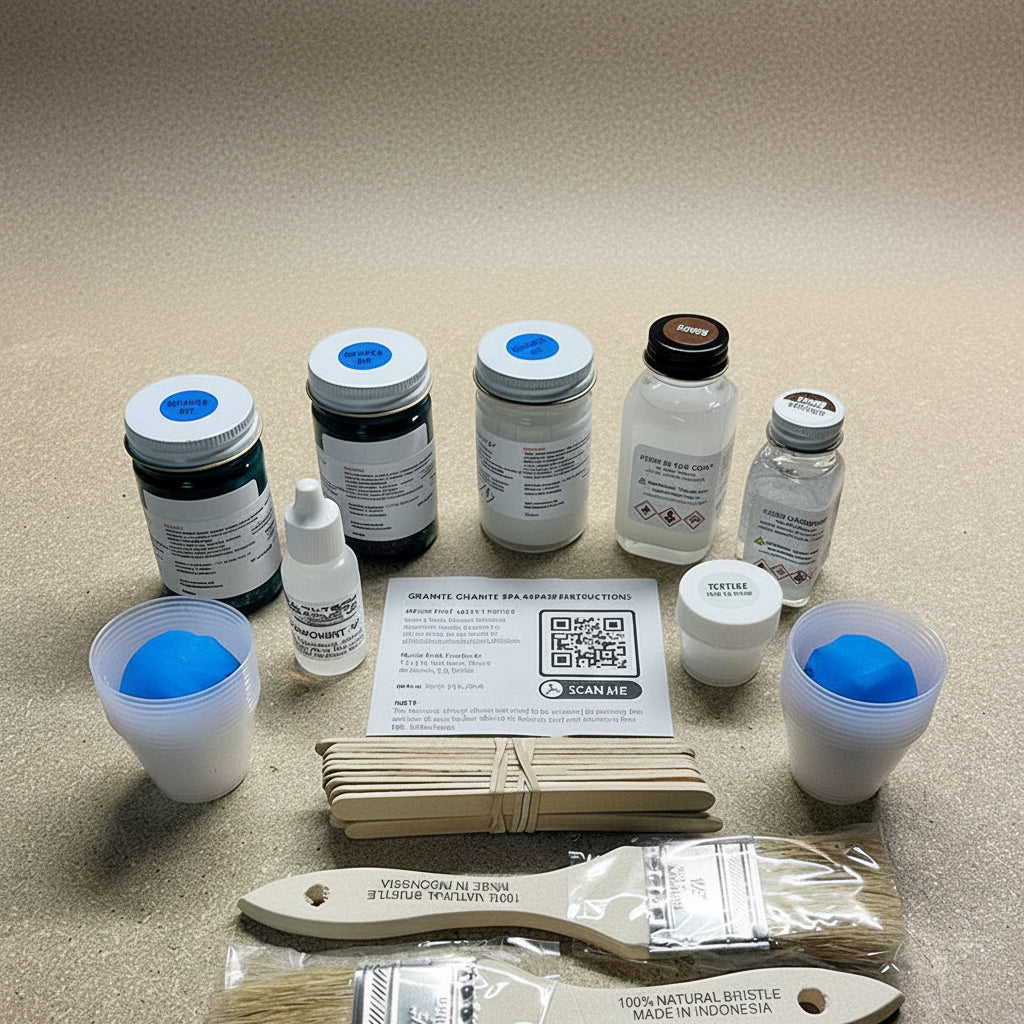 Quarite single repair kit Gypsum II for fixing chips and cracks in gypsum and solid surface materials