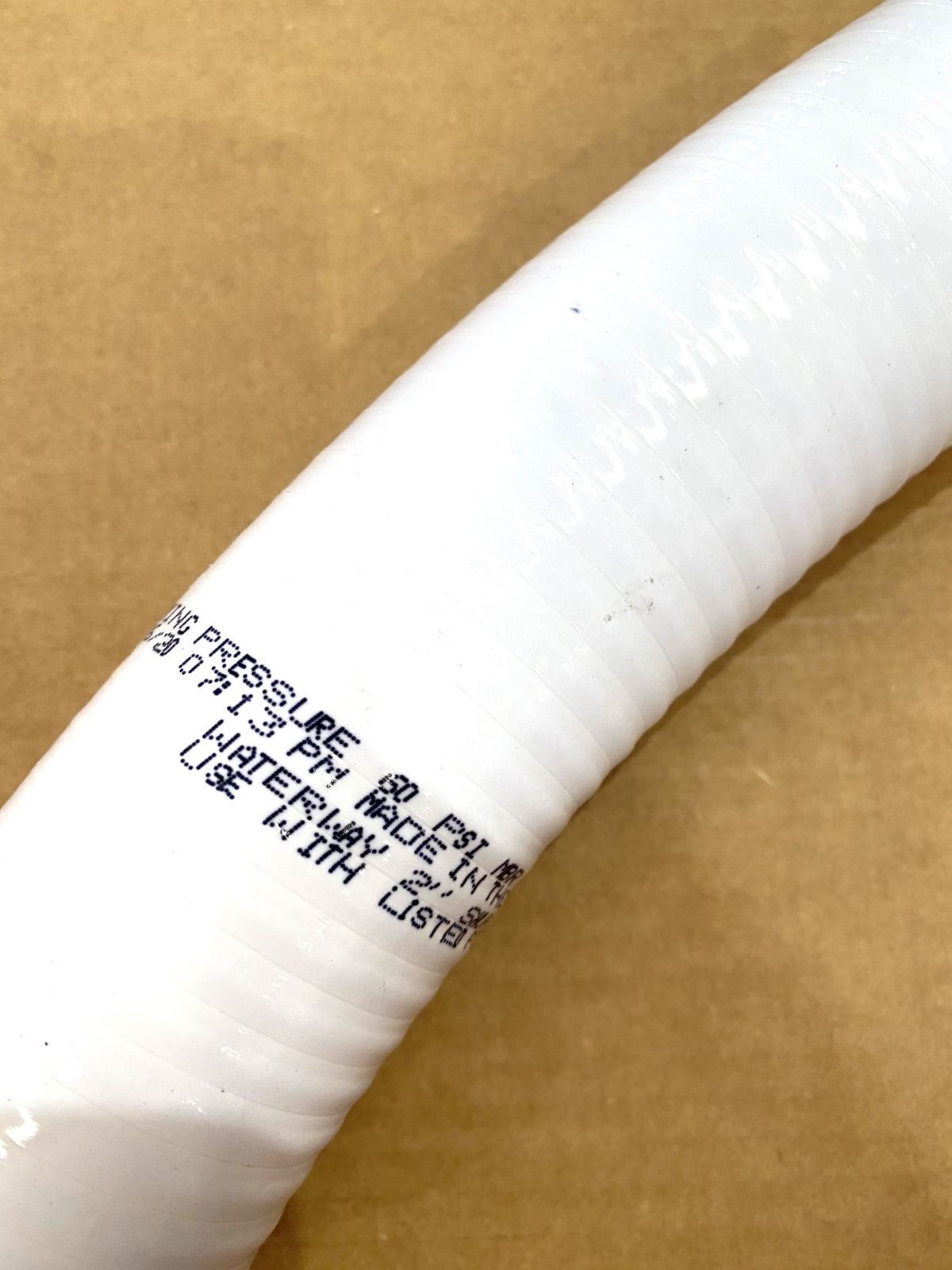 Hose 40mm Water PVC White per metre