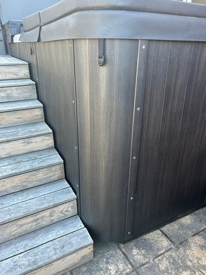 Corner Complete - Foiled 377 x 97 x 1370 Charcoal - Urban Pool