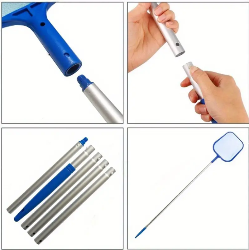 Spa Leaf Skimmer Net with 5-Section Aluminum Pole