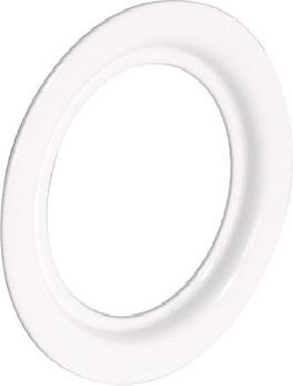 Mid Jet Bath Slimline Stamped Ring White