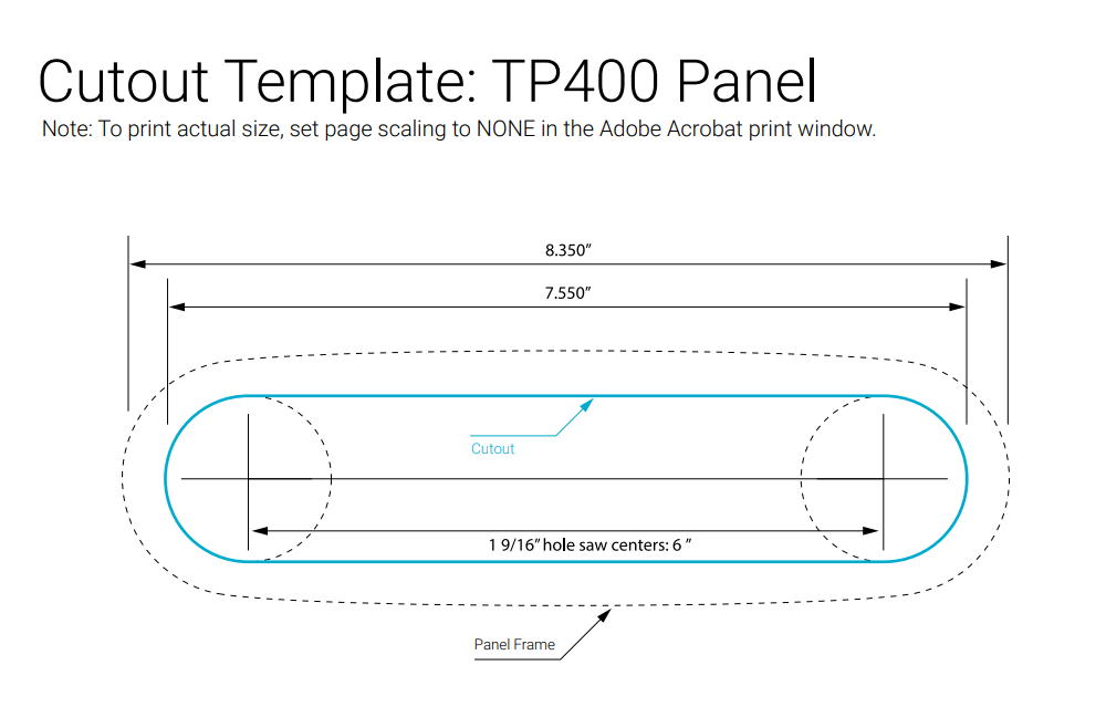 Control Panel TP400 With Overlay