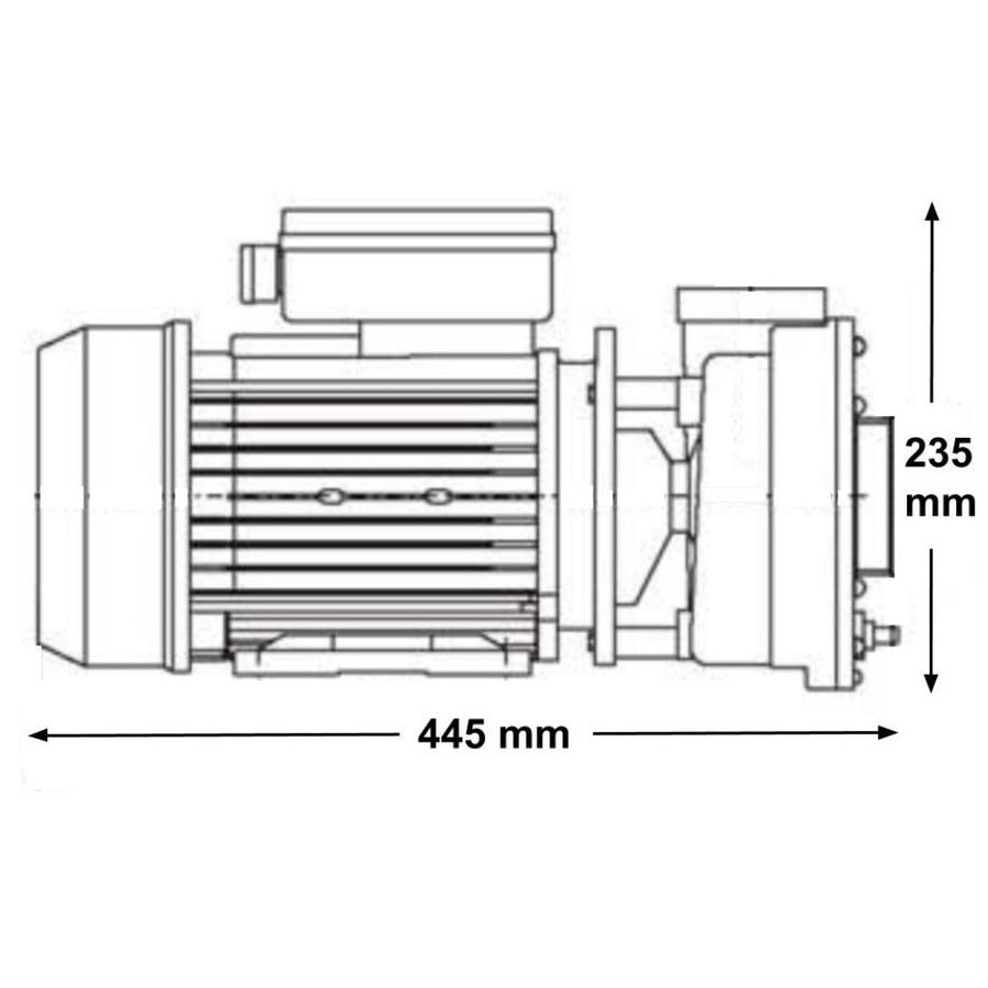 Spa Massage Pump WP200-2 50HZ 2 speed 2HP