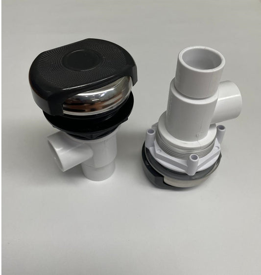 Spa Waterfall On/Off Control Valve 2 ways 20mm Charcoal