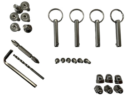 spa cover lifter, JACL05 parts, spa cover lifter screws, spa hardware kit, stainless steel spa screws, spa repair kit, spa accessories, locking pins spa, spa replacement parts, cover lifter repair