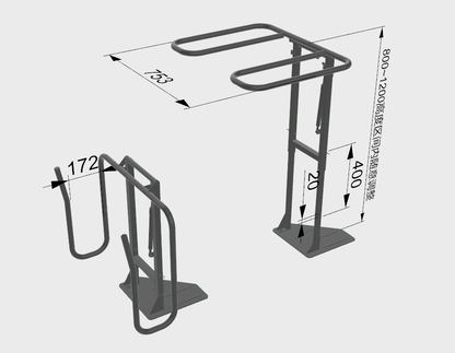 Spa Cover lifter Black - 2 piece Portable cover lifter