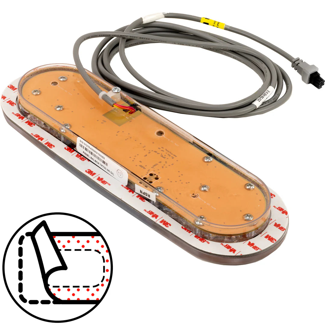 Balboa TP700 Spa Touchpad and Overlay (2 Jets)-57279